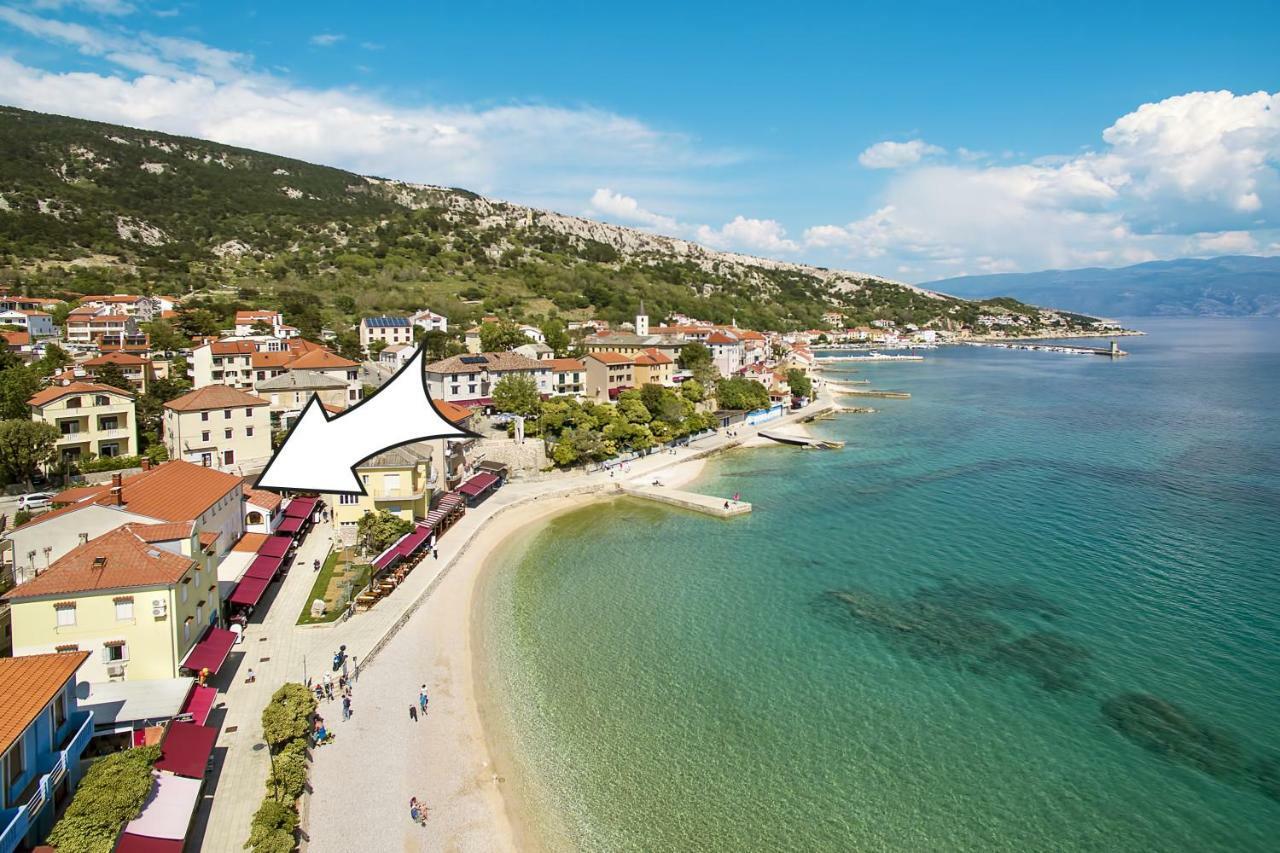 Apartment Bojan With Terrace And Sea View Башка Экстерьер фото